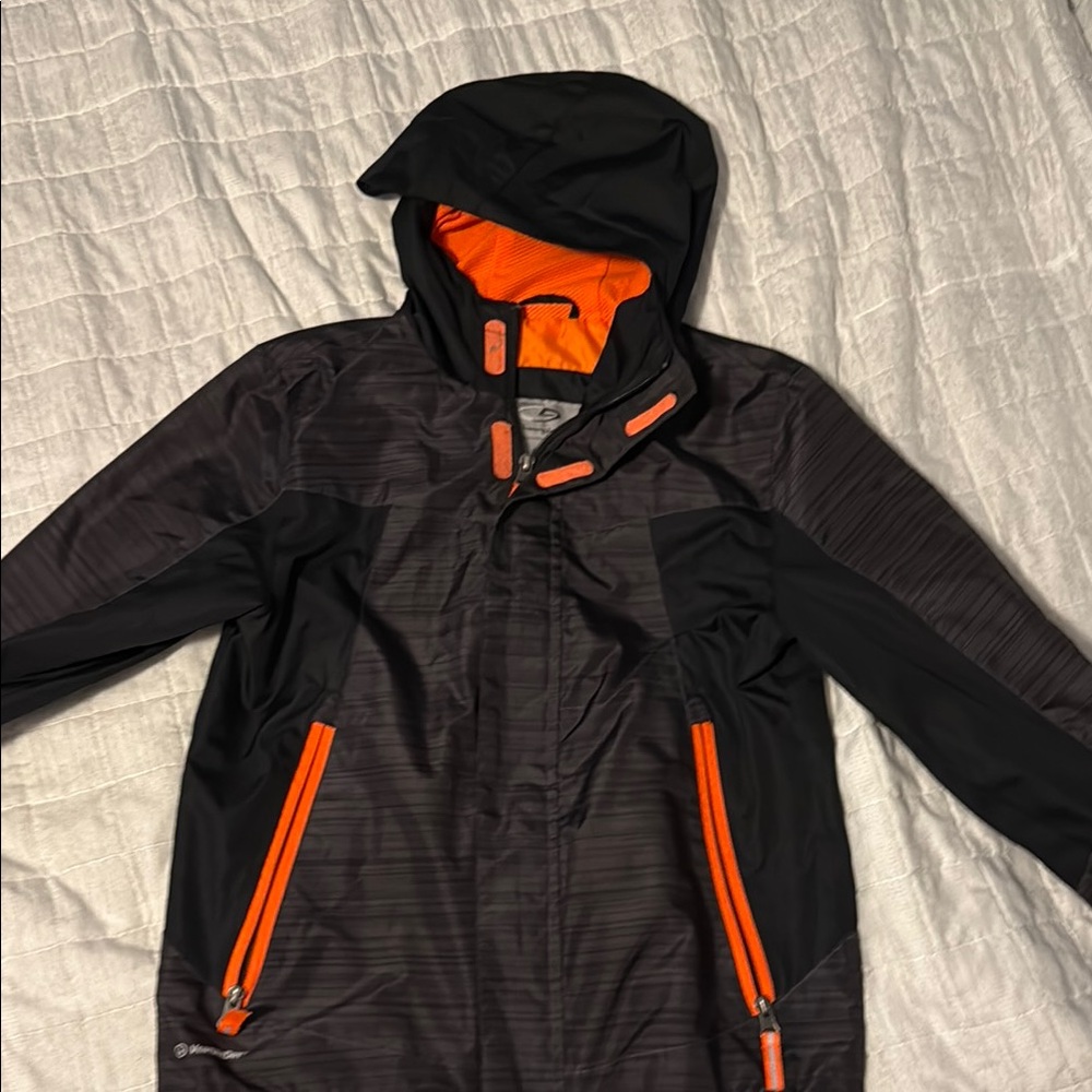 Champion Kids Jacket - Black and Orange